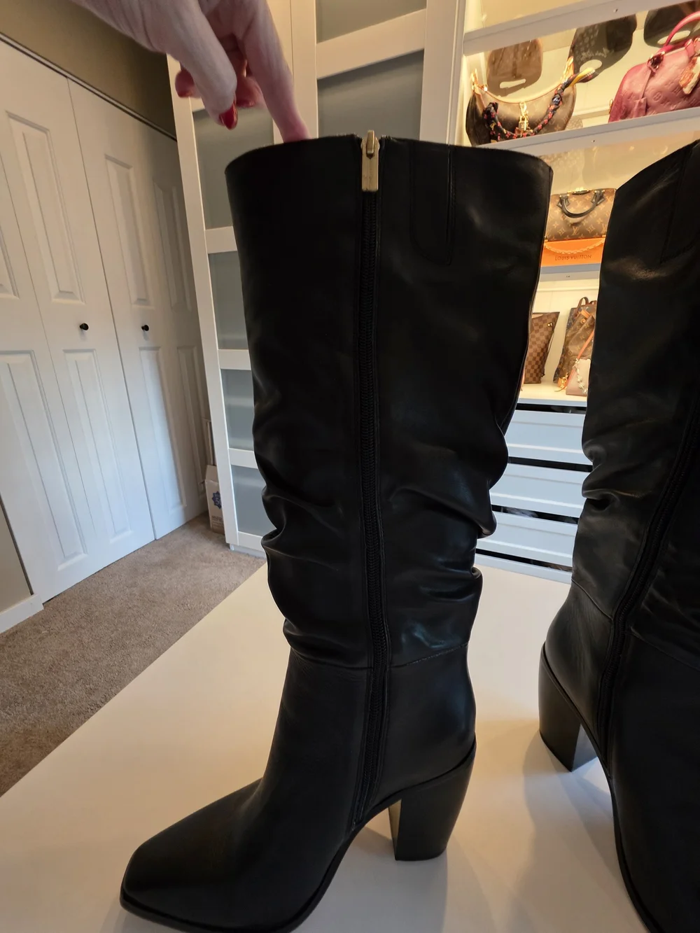 Vince Camuto Aprine Leather Boot -Sz 7.5